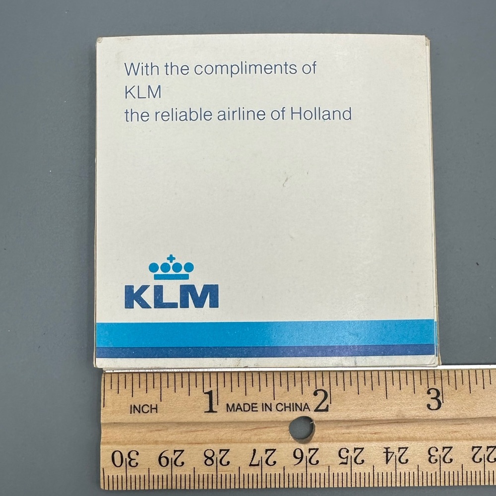 VTG KLM Business Class Airlines Dutch Tile Coaster 3”x3” 1982 - Picture 11 of 13
